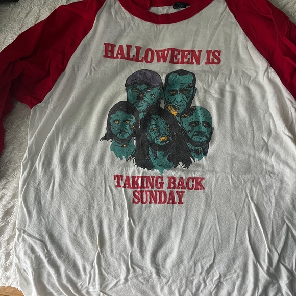 Halloween Taking Back Sunday Baseball Tee - Picture 2 of 4